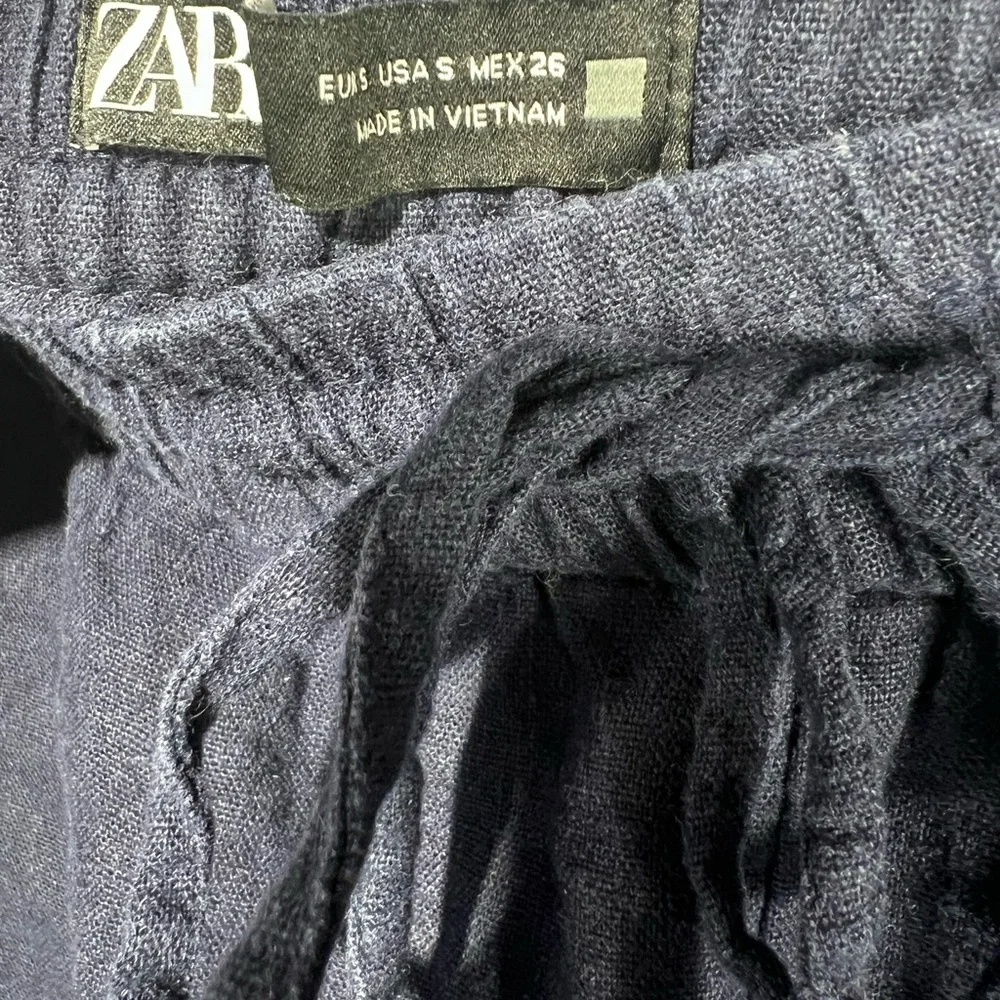 Zara Linen Drawstring Pants Sz Small